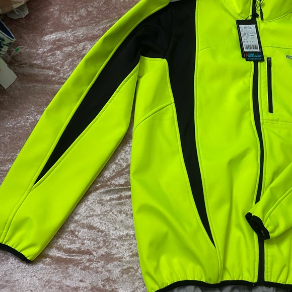 ARSUXEO Winter Warm UP Thermal Softshell Cycling Jacket Windproof Waterproof - Picture 2 of 8